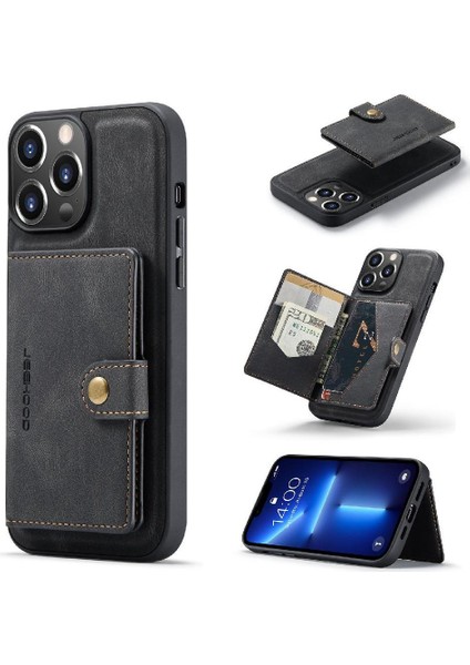 IPhone 13 Için Kılıf Pro Max Cardholder Standı Ayrılabilir Manyetik Tasarım (Yurt Dışından)