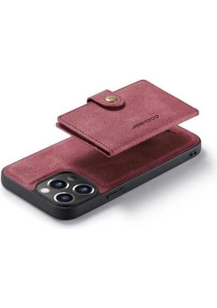 IPhone 13 Için Kılıf Pro Cardholder Magsafe Ayrılabilir Manyetik Tasarım Standı (Yurt Dışından)