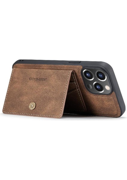 IPhone 13 Için Kılıf Pro Max Cardholder Standı Ayrılabilir Manyetik Tasarım (Yurt Dışından)