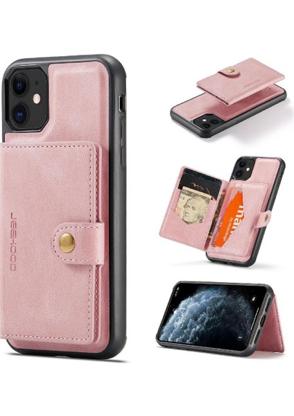 IPhone 11 Için Kılıf Pro Ayrılabilir Manyetik Tasarım Cardholder Magsafe Standı (Yurt Dışından)