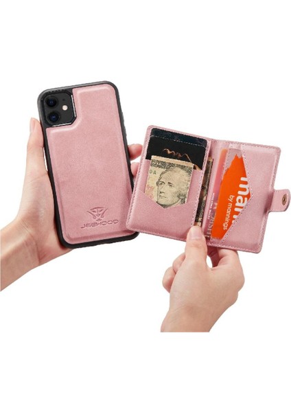 IPhone 11 Için Kılıf Pro Max Cardholder Magsafe Ayrılabilir Manyetik Standı (Yurt Dışından)