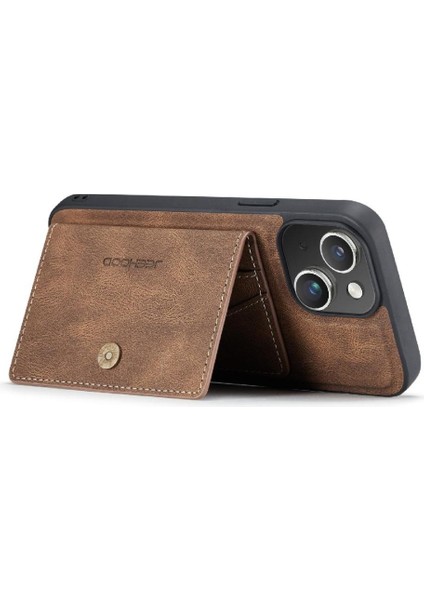 IPhone 15 Için Kılıf Artı Magsafe Cardholder Ayrılabilir Manyetik Tasarım Standı (Yurt Dışından)