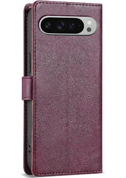 Google Piksel 9 Pro Için Flip Case Yan Cep Anti Kayma Manyetik Kapatma (Yurt Dışından)