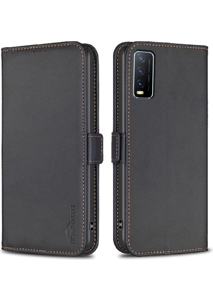 Vıvo Y20/YVIVO Kickstand Manyetik Darbeye Tpu Iç Kabuk Için Flip Case (Yurt Dışından)