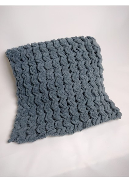 Unisex Gri Puffy El Örgü Yumuşacık Kışlık Sepet Model Çok Amaçlı Bebek Battaniyesi 100 x 100 modelleri