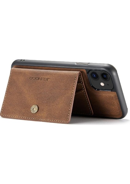 IPhone 11 Için Kılıf Pro Ayrılabilir Manyetik Tasarım Cardholder Magsafe Standı (Yurt Dışından)