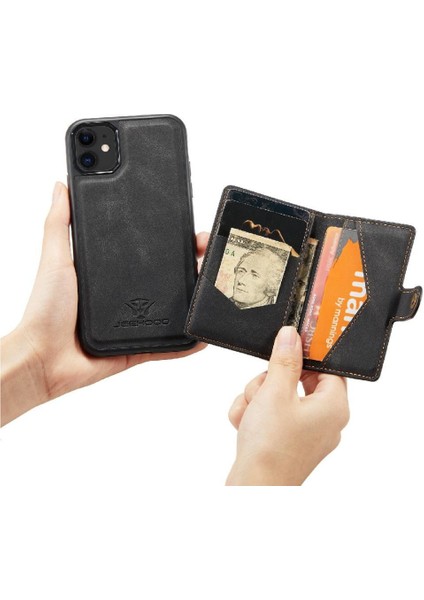 IPhone 11 Için Kılıf Pro Max Cardholder Magsafe Ayrılabilir Manyetik Standı (Yurt Dışından)