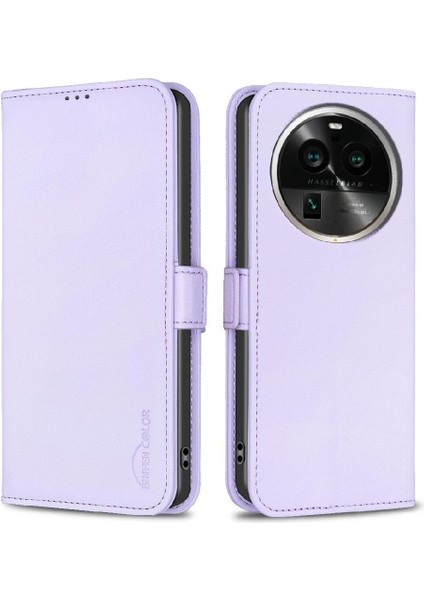 Oppo Bulmak Için Flip Case X6 Pro Kickstand Manyetik Kart Yuvaları Tutucu Tpu Pu (Yurt Dışından)