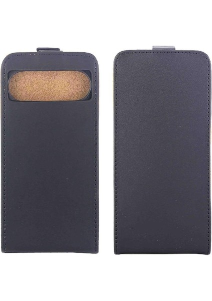 Google Piksel 9 Pro Koruyucu Kapak Tpu Deri Için Dikey Flip Case (Yurt Dışından)