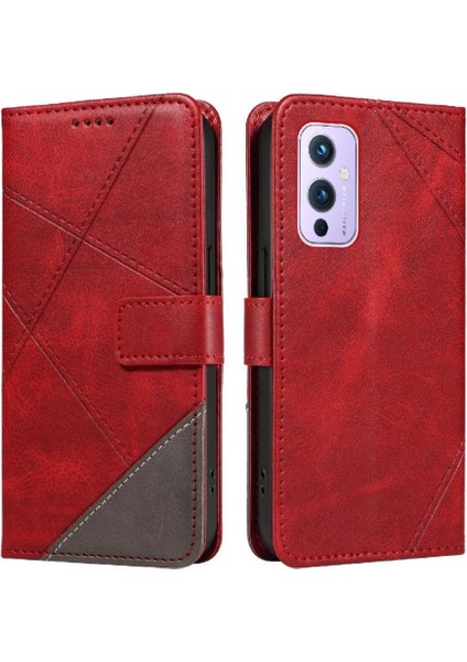 Elmas Dikiş Yüksek Kaliteli Deri Telefon ile Oneplus 9 Için Flip Case (Yurt Dışından) modelleri