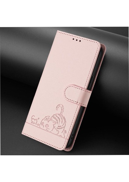 Xiaomi Redmi Için Not 11R Kedi Rfıd Cüzdan Kapak Çevirin Kart Yuvası Tutucu (Yurt Dışından)