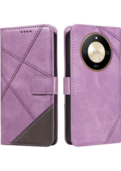 Elmas Dikiş Deri Telefon Koruması ile Onur X50 Için Flip Case (Yurt Dışından)