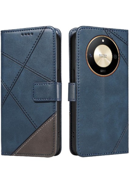 Elmas Dikiş Deri Telefon Koruması ile Onur X50 Için Flip Case (Yurt Dışından)