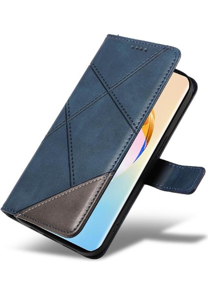 Elmas Dikiş Deri Telefon Koruması ile Onur X50 Için Flip Case (Yurt Dışından)