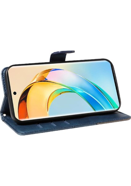 Elmas Dikiş Deri Telefon Koruması ile Onur X50 Için Flip Case (Yurt Dışından)