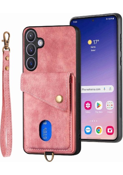 Samsung Galaxy S24 Manyetik Kapatma Kart Yuvası Ayrılabilir Kordon Için Kılıf (Yurt Dışından) modelleri