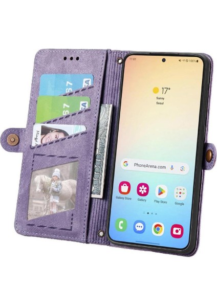 Samsung Galaxy S24 Için Flip Case Darbeye Deri Kılıf Cüzdan Çevirin (Yurt Dışından) modelleri
