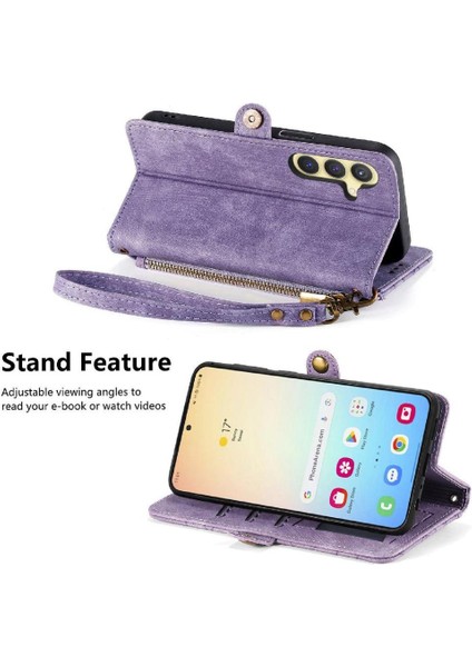Samsung Galaxy S24 Için Flip Case Darbeye Deri Kılıf Cüzdan Çevirin (Yurt Dışından) fırsatları