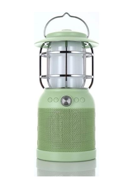 Vintage Lamba 3′ü 1 Arada 2 Adet Mikrofon Tf-Card Bluetooth Kamp Lambası Dış Mekan Karaoke Hoparlör
