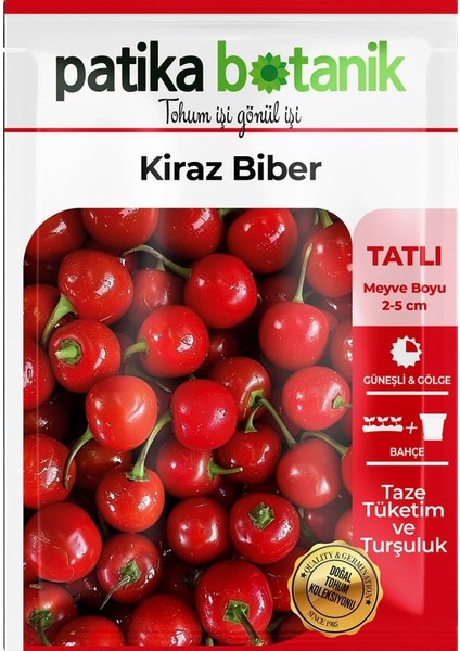 200 Adet Kiraz Biber Tohumu (Tatlı)