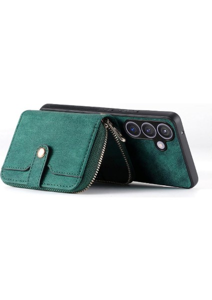 Samsung Galaxy S24 Premium Deri Fermuar Kapatma Ayarlanabilir 7 (Yurt Dışından) modelleri