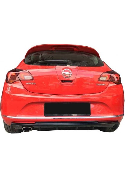 Opel Astra J Hb (2013-2015) Makyajlı Arka Tampon Eki - Difüzör (Plastik)