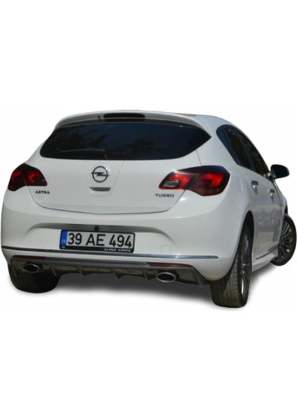 Opel Astra J Hb (2013-2015) Makyajlı Arka Tampon Eki - Difüzör (Plastik)