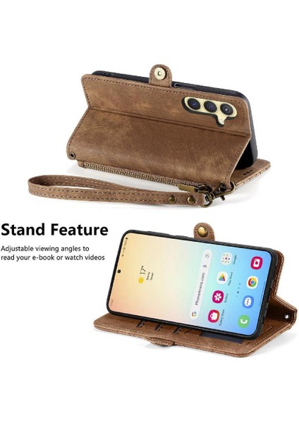 Samsung Galaxy S24 Için Flip Case Darbeye Deri Kılıf Cüzdan Çevirin (Yurt Dışından) fiyatları