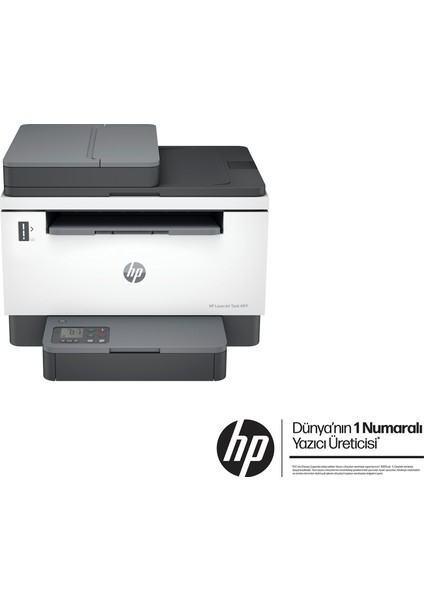 LaserJet Tank MFP 2602sdw Yazıcı, USB, Ethernet, Wifi, PDF'ye tarama, Çift Taraflı Tarama, E-Posta Tarama, Scan, Siyah Beyaz, 2R7F5A