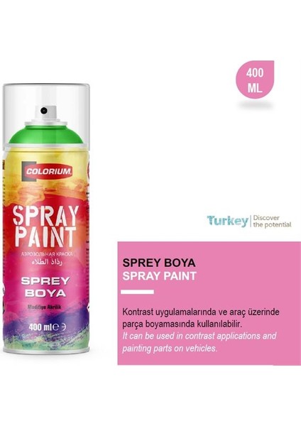 Sprey Boya Colorium Gümüş 400 ml Ral 8802