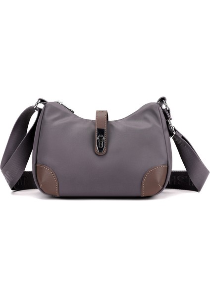 Çapraz Askılı Çanta Taşınabilir Yüksek Kaliteli Nefes Alabilen Naylon Malzeme Düz Renk Stili, Mor (Yurt Dışından)