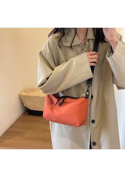 Çapraz Askılı Çanta Taşınabilir Sağlıklı Kanvas Kumaş Kaliteli Işçılik Hafiflik, Sarı (Yurt Dışından) modelleri