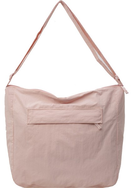 Çapraz Askılı Çanta Taşınabilir Yüksek Yoğunluklu Aşınmaya Dayanıklı Kanvas Kumaş Mükemmel Işçılik ve Sade Stil, Pembe (Yurt Dışından)