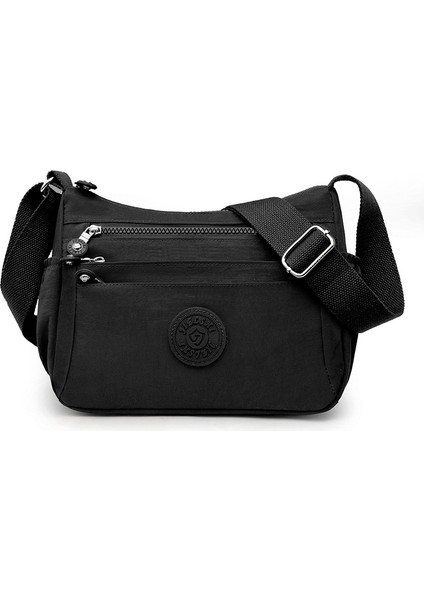 Çapraz Askılı Çanta Taşınabilir Yüksek Kaliteli Naylon Malzeme Kentsel Sade Stil , Siyah (Yurt Dışından)