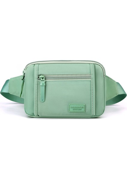 Çapraz Askılı Çanta Taşınabilir Dayanıklı Yüksek Yoğunluklu Su Geçırmez Naylon Malzeme Büyük Kapasite, Açık Yeşil (Yurt Dışından)