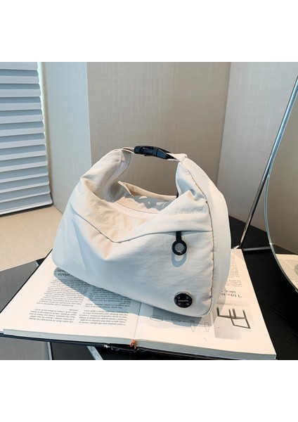 Çapraz Askılı Çanta Taşınabilir Naylon Malzeme Iyi Depolama Özelliklerine Sahiptir, Bej (Yurt Dışından)