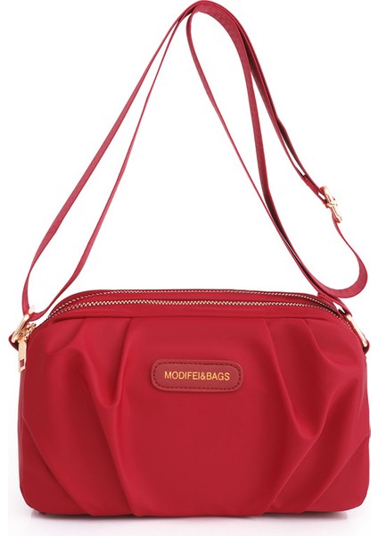 Çapraz Askılı Çanta Taşınabilir Su Geçırmez Yüksek Kaliteli Kumaş Malzemesi Çeşıtli Kullanım Senaryoları, Kırmızı (Yurt Dışından)