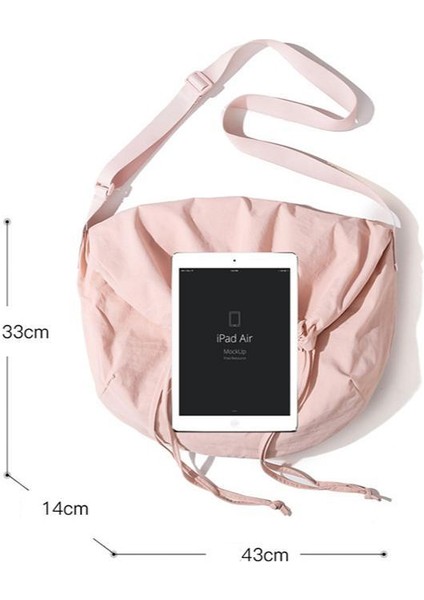 Çapraz Askılı Çanta Taşınabilir Yüksek Kaliteli Oxford Kumaş Kumaş Sade Düz Renk Taze Stil, Pembe (Yurt Dışından) fiyatları