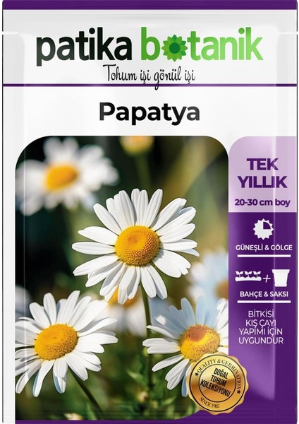 100 Adet Tıbbi Aromatik Papatya Tohumu