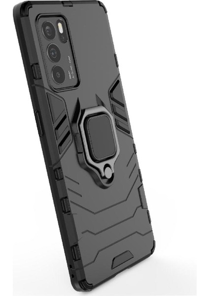 Oppo Reno6 Pro 5g Askeri Sınıf Metal Için Halka Araba Dağı Kickstand Vaka (Yurt Dışından) modelleri