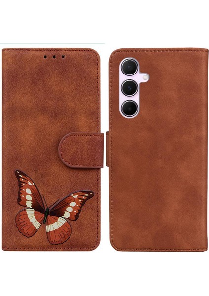 Samsung Galaxy Galaxy Için Flip Case 5g Renk Baskılı Cüzdan Kelebek Kart (Yurt Dışından)