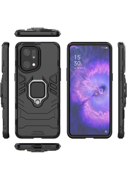 Oppo Bulmak X5 Pro Metal Halka Tutucu Sınıf Için Halka Araba Dağı Kickstand Vaka (Yurt Dışından)