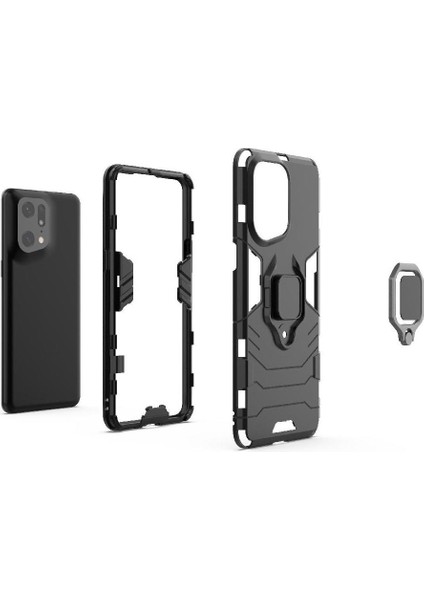 Oppo Bulmak X5 Pro Metal Halka Tutucu Sınıf Için Halka Araba Dağı Kickstand Vaka (Yurt Dışından)