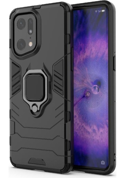 Oppo Bulmak X5 Pro Metal Halka Tutucu Sınıf Için Halka Araba Dağı Kickstand Vaka (Yurt Dışından)