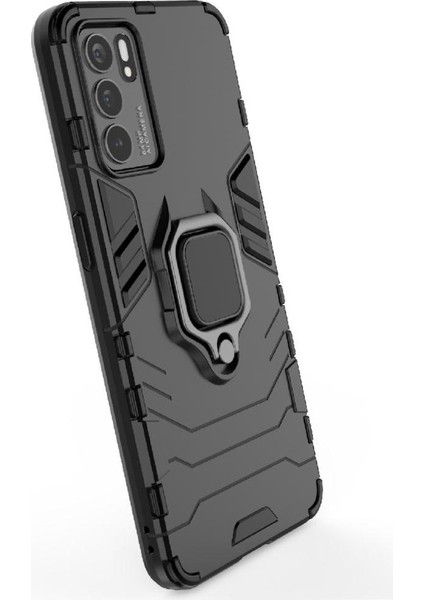 Oppo Reno6 4g Askeri Sınıf Koruma Için Halka Araba Dağı Kickstand Vaka (Yurt Dışından) fırsatları