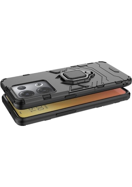 Oppo Reno8 Pro Artı Askeri Sınıf Metal Için Halka Araba Dağı Kickstand Vaka (Yurt Dışından) fiyatları