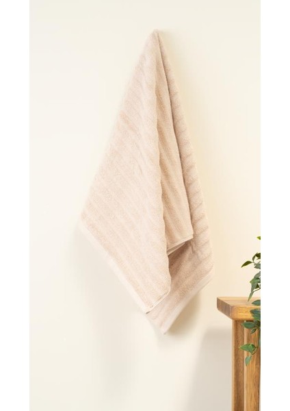 2'li Alegra %100 Doğal Pamuklu El / Yüz Havlu Seti 50X90 cm Bej modelleri