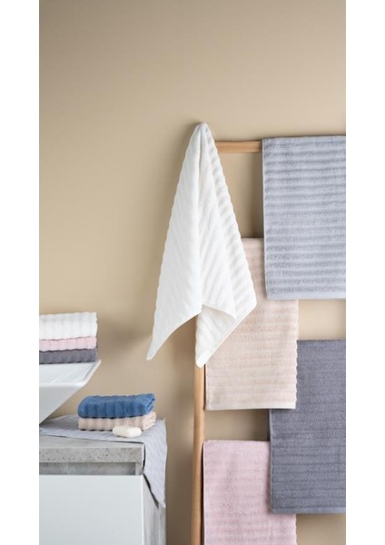 2'li Alegra %100 Doğal Pamuklu El / Yüz Havlu Seti 50X90 cm Bej fırsatları