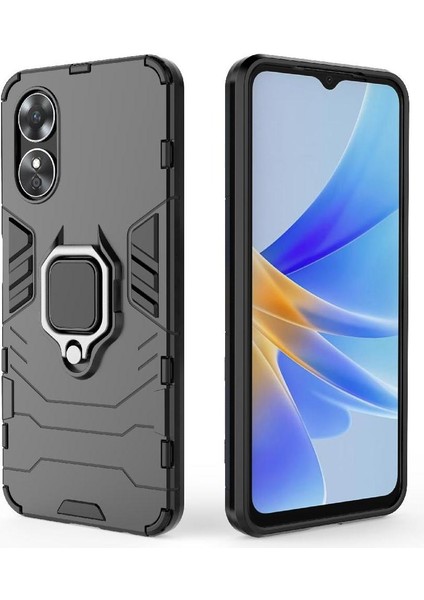 Oppo A17/OPPO A17K Metal Halka Tutucu Için Halka Araç Montaj Kickstand Durumda (Yurt Dışından)