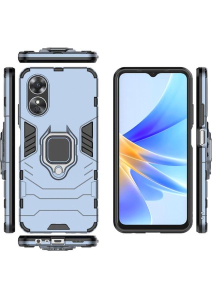 Oppo A17/OPPO A17K Metal Halka Tutucu Için Halka Araç Montaj Kickstand Durumda (Yurt Dışından)
